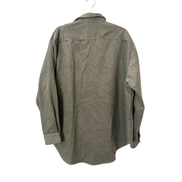 PIPPA THE LABEL Corduroy Oversized Shacket Sage NWT Small - Picture 3 of 5